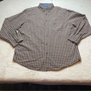 Woolrich Vintage Long Sleeve Plaid Button Down Shirt Size Large
